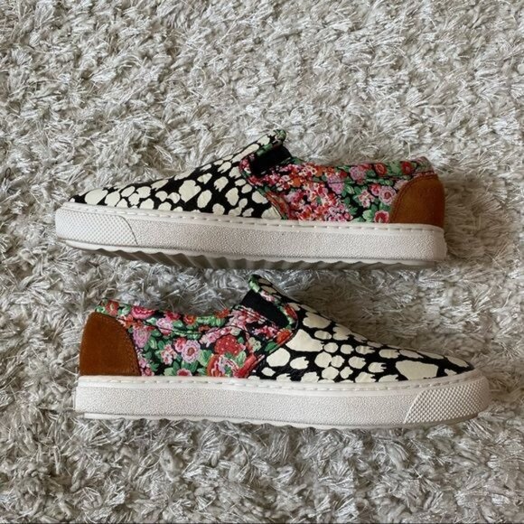 Coach C103 Pointy Toe Zebra Print Sneakers Sz 6.5 - Picture 9 of 16